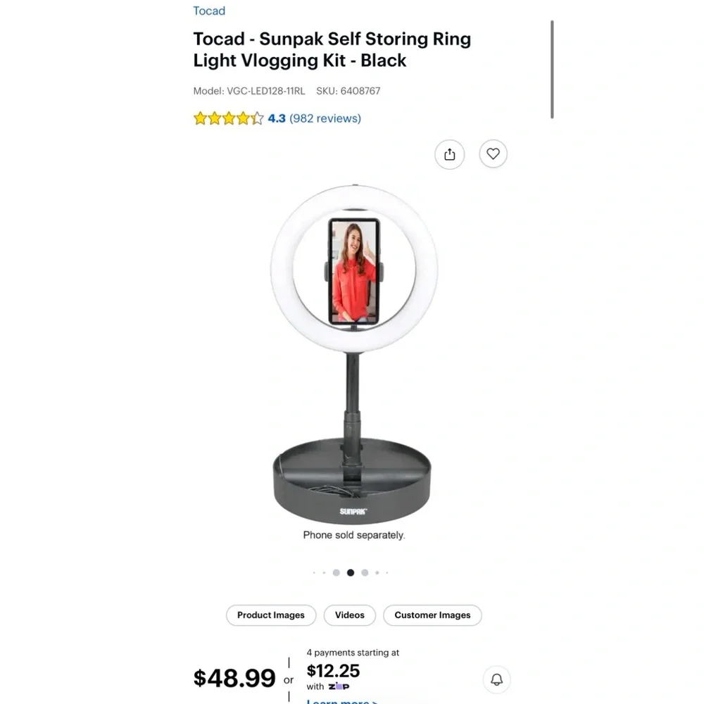 Sunpak Ring Light - Picture 2 of 8